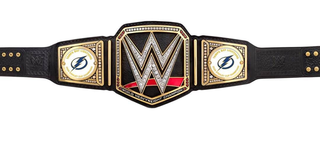 トリプルHのインスタグラム：「After 16 years, the #StanleyCup is coming back to the Sunshine state... with THIS @WWE Championship. Congratulations to the @tblightning on an amazing postseason run nobody will ever forget. #GoBolts」