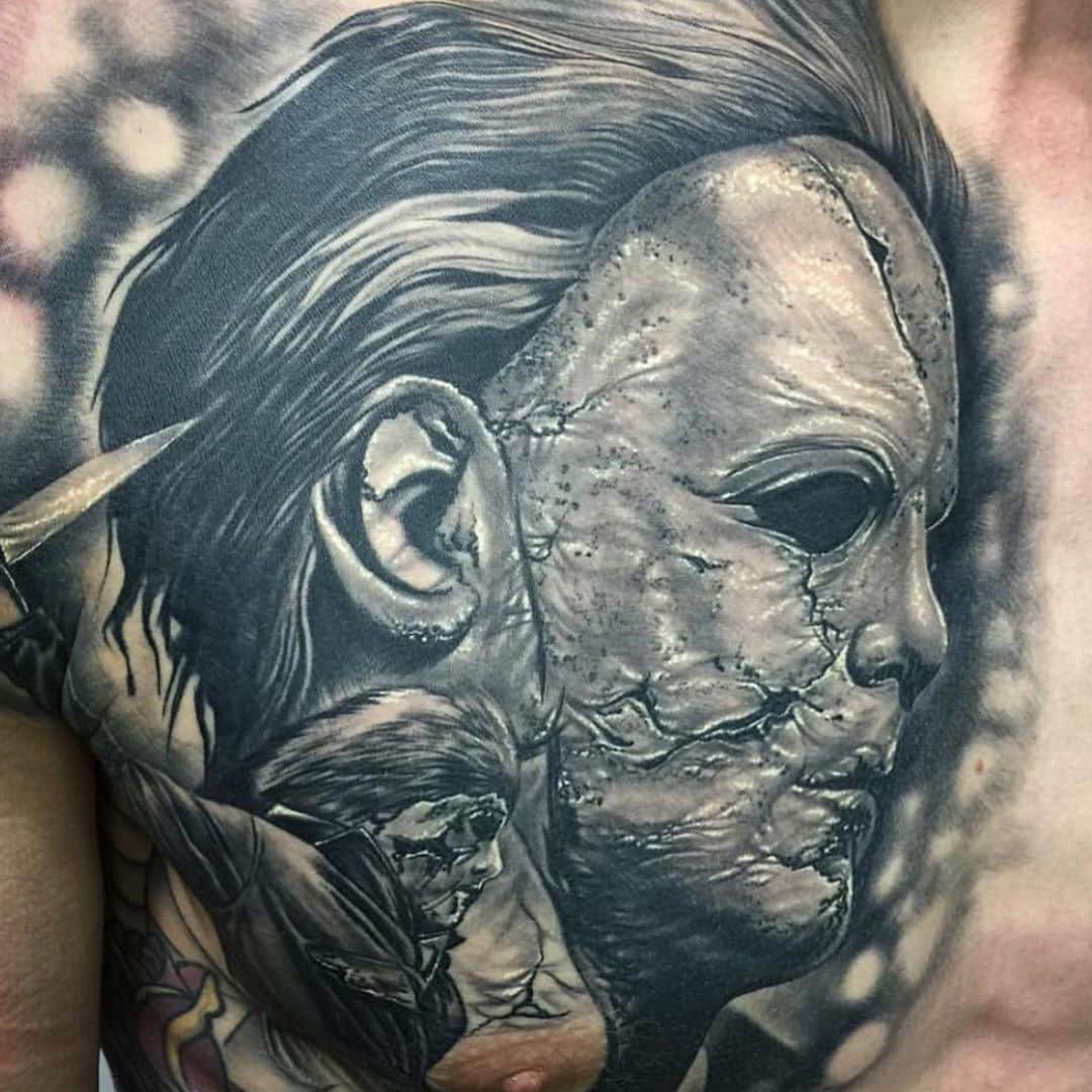 ロブ・ゾンビさんのインスタグラム写真 - (ロブ・ゾンビInstagram)「Attention! It’s TATTOO TUESDAY!!!! 👍🏼 More tattoos from around the globe. Did I find yours? Maybe next time. #tattootuesday #robzombie #sherimoonzombie #houseof1000corpses #captainspaulding #doomhead #drsatan #31 #thedevilsrejects #thelordsofsalem #richardbrake #billmoseley #sidhaig #halloween #michealmyers🔪」9月30日 0時09分 - robzombieofficial