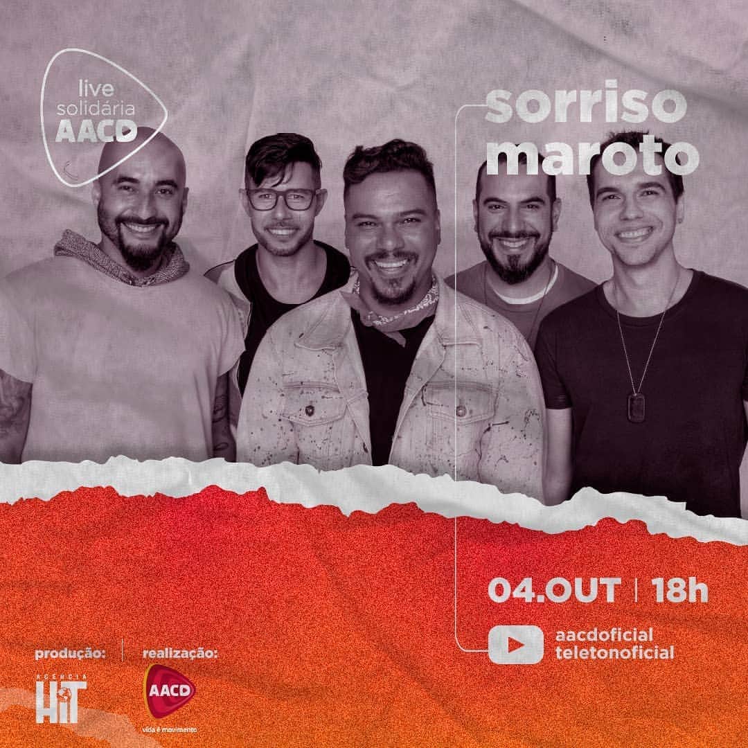 Sorriso Marotoのインスタグラム：「Alô, turma! Nós estaremos na festa de 70 anos da AACD! @aacdoficial  No próximo domingo, 4 de outubro, a partir das 18h, acesse os canais oficiais da AACD e do Teleton no YouTube e participe com a gente! Vamos comemorar juntos o aniversário dessa instituição que há tanto tempo leva movimento a pessoas com deficiência física.  Você pode fazer a sua doação enquanto curte a live ou, ainda, escolher um prato pelo iFood no Menu AACD no Coco Bambu e ajudar também.  Acesse agora e ative o sininho para não perder:  youtube.com/aacdoficial  youtube.com/teletonoficial」