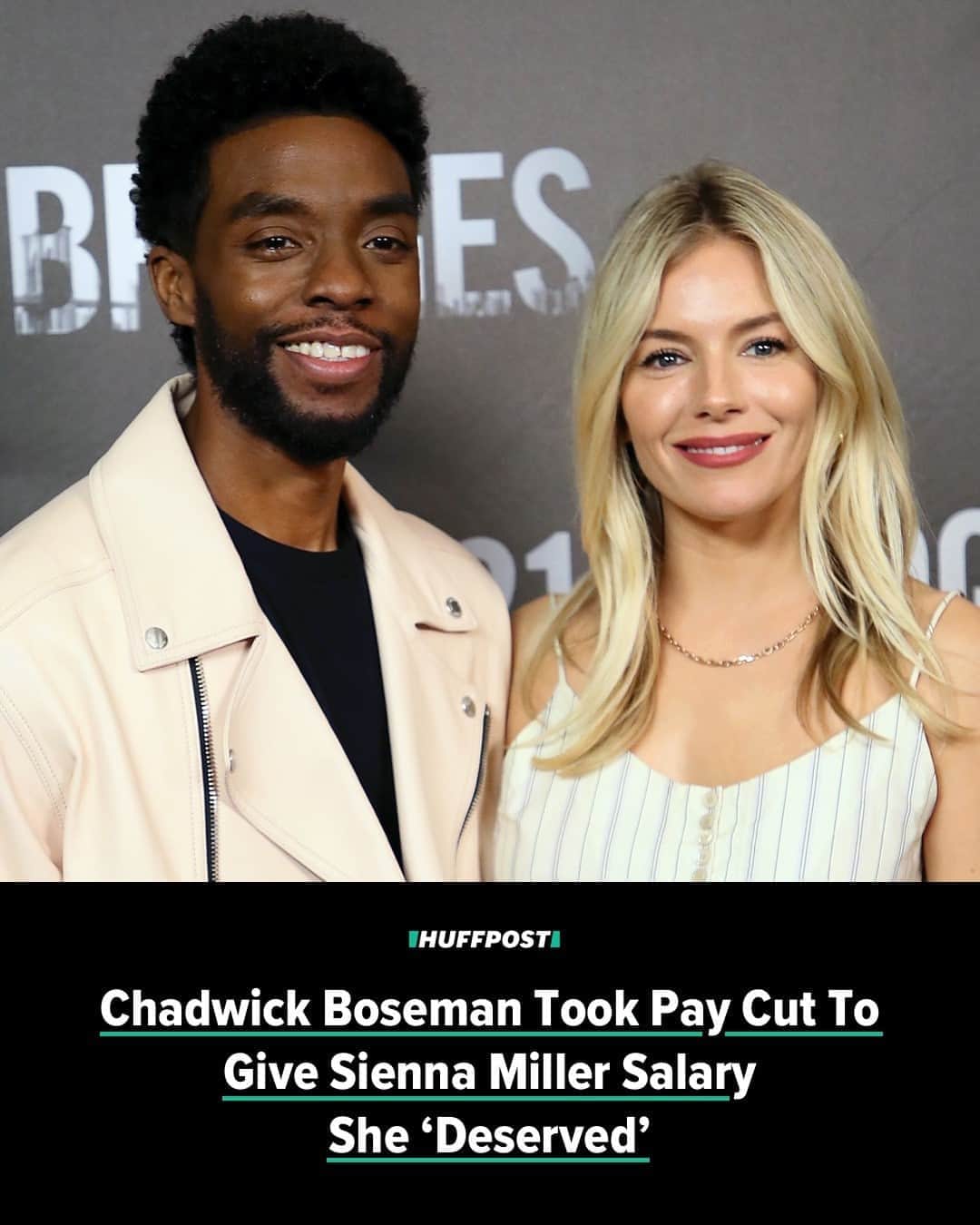 Huffington Postさんのインスタグラム写真 - (Huffington PostInstagram)「Weeks after Chadwick Boseman’s death, those who knew him are continuing to memorialize a man who more than lived up to his superhero alter ego. ⁠ ⁠ The “Black Panther” actor starred opposite Sienna Miller in one of his final films, “21 Bridges,” which he also produced. Boseman died in August at age 43 after a four-year battle with cancer.⁠ ⁠ Miller is revealing the instrumental role Boseman played in securing her an equitable salary on the film, which she described as the “most astounding thing that I’ve experienced” in the film industry. ⁠ ⁠ “I didn’t know whether or not to tell this story, and I haven’t yet. But I am going to tell it, because I think it’s a testament to who he was,” Miller shared with Empire magazine in a tribute to the late actor published on Monday. ⁠ ⁠ The British actor said that when the studio denied her initial salary demand, Boseman stepped in to donate part of his own paycheck to ensure that she got what she “deserved to be paid.”⁠ ⁠ “This was a pretty big-budget film, and I know that everybody understands about the pay disparity in Hollywood, but I asked for a number that the studio wouldn’t get to,” Miller explained. “And because I was hesitant to go back to work and my daughter was starting school and it was an inconvenient time, I said, ‘I’ll do it if I’m compensated in the right way.’ And Chadwick ended up donating some of his salary to get me to the number that I had asked for. He said that that was what I deserved to be paid.”⁠ ⁠ “That kind of thing just doesn’t happen,” she continued, recalling he told her that, “You’re getting paid what you deserve, and what you’re worth.”⁠ ⁠ “It’s just unfathomable to imagine another man in that town behaving that graciously or respectfully,” she said, adding that other male actor friends “all go very quiet” when she recounts the story. ⁠ ⁠ “There was no showiness,” on Boseman’s part about the salary issue, she said. “It was, ‘Of course I’ll get you to that number, because that’s what you should be paid.’”⁠ ⁠ Read more at our link in bio. // 📝 @coledelbyck // 📷 Getty Images」9月30日 0時17分 - huffpost