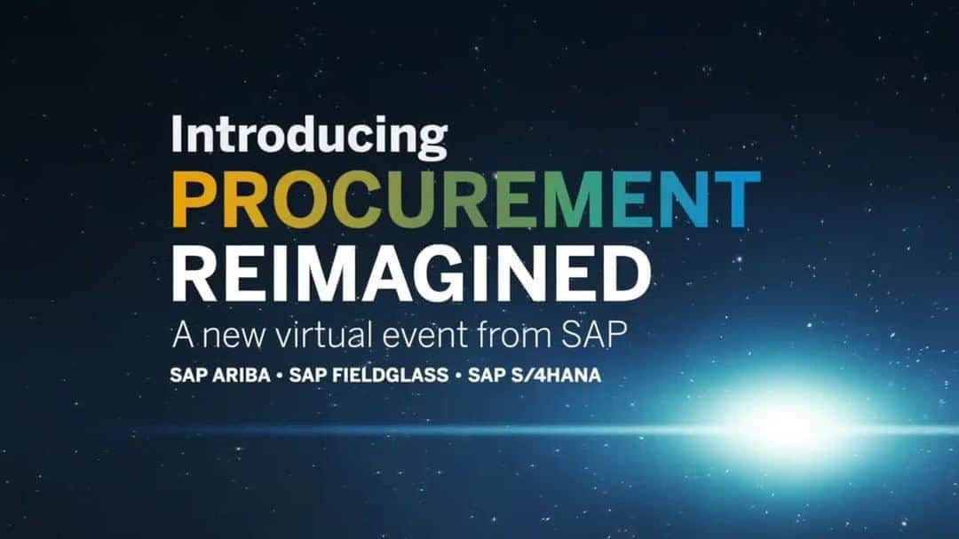SAPのインスタグラム：「A new approach to supply chain is essential. Identify solutions and redefine spend management during #ProcurementReimagined. Register: ari.ba/prcmtri」