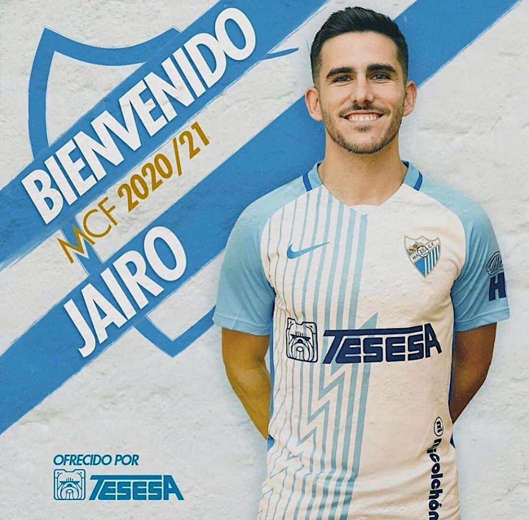 ハイロ・サンペリオのインスタグラム：「Muy feliz de iniciar una nueva etapa en el @malagacf 💪🏼 Muchas gracias al club por la confianza depositada en mí y a la afición por todos los mensajes de bienvenida 💙」