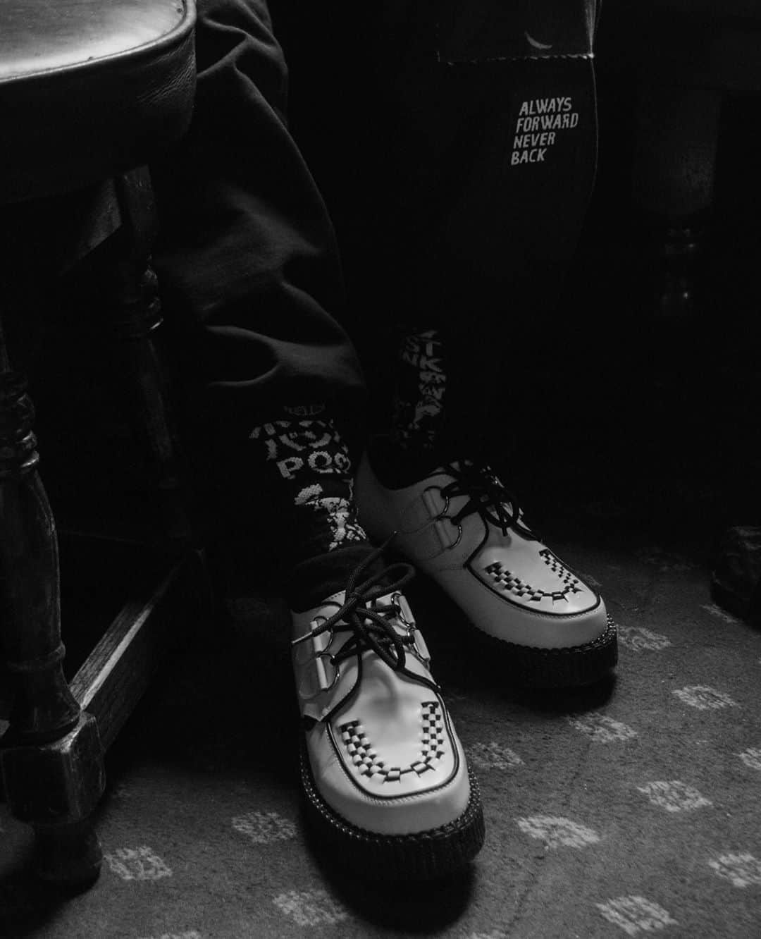 のインスタグラム：「The Original Wulfrun Creeper in white leather⁠ ⁠ ⁠ Single or Double and Algender⁠ ⁠ ⁠ Get rockin.」