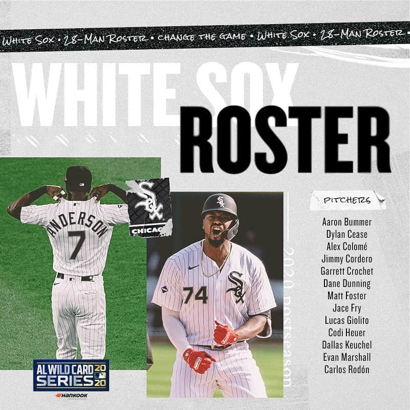 シカゴ・ホワイトソックスさんのインスタグラム写真 - (シカゴ・ホワイトソックスInstagram)「The #WhiteSox finalize their 28-player postseason roster prior to Game 1 of the American League Wild Card Series.」9月30日 1時42分 - whitesox