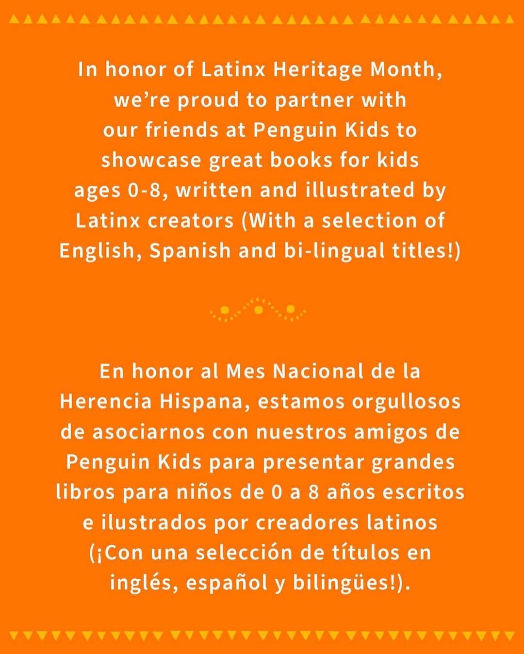 オシュコシュさんのインスタグラム写真 - (オシュコシュInstagram)「Join us and our friends at @penguinkids as we celebrate #LatinxHeritageMonth through the joy of reading with these books for kids, written and illustrated by Latinx creators! 📚✨ Read on! Learn more by clicking the link in our bio. 📲⁣ ⁣ A New Kind of Wild⁣ Across the Bay⁣ Bronxshapes⁣ Bronxtones⁣ Carmela Full of Wishes⁣ I Am!: Affirmations for Resilience⁣ La Princesa and the Pea⁣ My Papi Has a Motorcycle⁣ Señorita Mariposa⁣ Three Billy Goats Buenos⁣ ⁣ #latinx #readinglist #oshkoshkids」9月30日 2時22分 - oshkoshkids