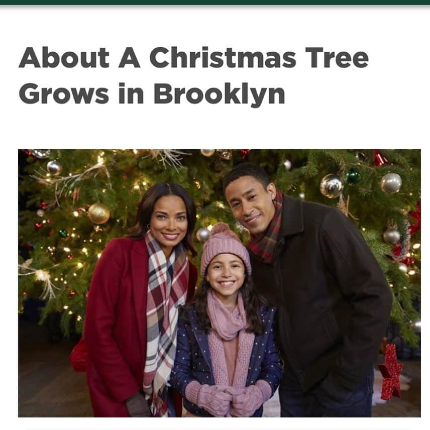 ロッチェル・エイツのインスタグラム：「A Christmas Tree Grows In Brooklyn has its Premiere Date! Tuesday, Nov 24th at 8pm/7c on @hallmarkchannel   https://www.hallmarkchannel.com/a-christmas-tree-grows-in-brooklyn」