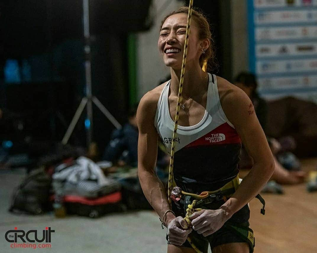 キム・ジャインさんのインスタグラム写真 - (キム・ジャインInstagram)「super awesome remembering two years ago today 🙂 thank you for great pictures about beautiful moments 💕 @thecircuitclimbing (@get_repost) ・・・ Winning means a lot, to a professional athlete it can feel like winning means everything. To train and sacrifice, put in untold amounts of hours into being the best you can possibly be. Winning never comes easy, it is addictive but one of the hardest highs to achieve. We take it for granted watching World Cup climbers in action that the best will rise to the top (no pun intended), however nothing is a given, especially when you're one of the greats of the sport, used to the joys of victory, but can see another climber becoming ascendant!  Two years ago today Korean legend @allezjain took victory in Kranj, on the home soil of her fierce competitor @janja_garnbret. And you could see how much it meant as she burst into tears on the news she had won.  In third place, getting her first senior podium at World Cup level was @austriaclimbing star @schuberthannah, and getting a podium at World Cup level... That is a dream most climbers never get to see become reality.  Two years ago today was a good day! 💪 #thecircuitclimbing #thecircuitclimbingishere #climbing #ifscofficialphotographer #brandofthebrave #goodtimes #greatcrew」9月30日 14時09分 - allezjain