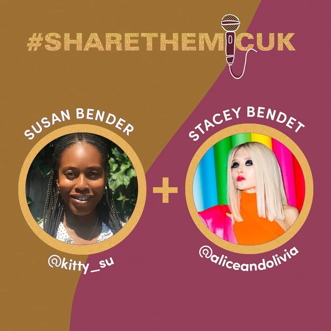 アリス+オリビアさんのインスタグラム写真 - (アリス+オリビアInstagram)「I am excited to hand over my Instagram account to Susan Bender @kitty_su on the 1st October. Watch me #ShareTheMicUK to magnify Black women’s voices for #BlackHistoryMonth UK.  LISTEN UP!   #ShareTheMicNow   Artwork: @amelia_creative」9月30日 6時07分 - aliceandolivia