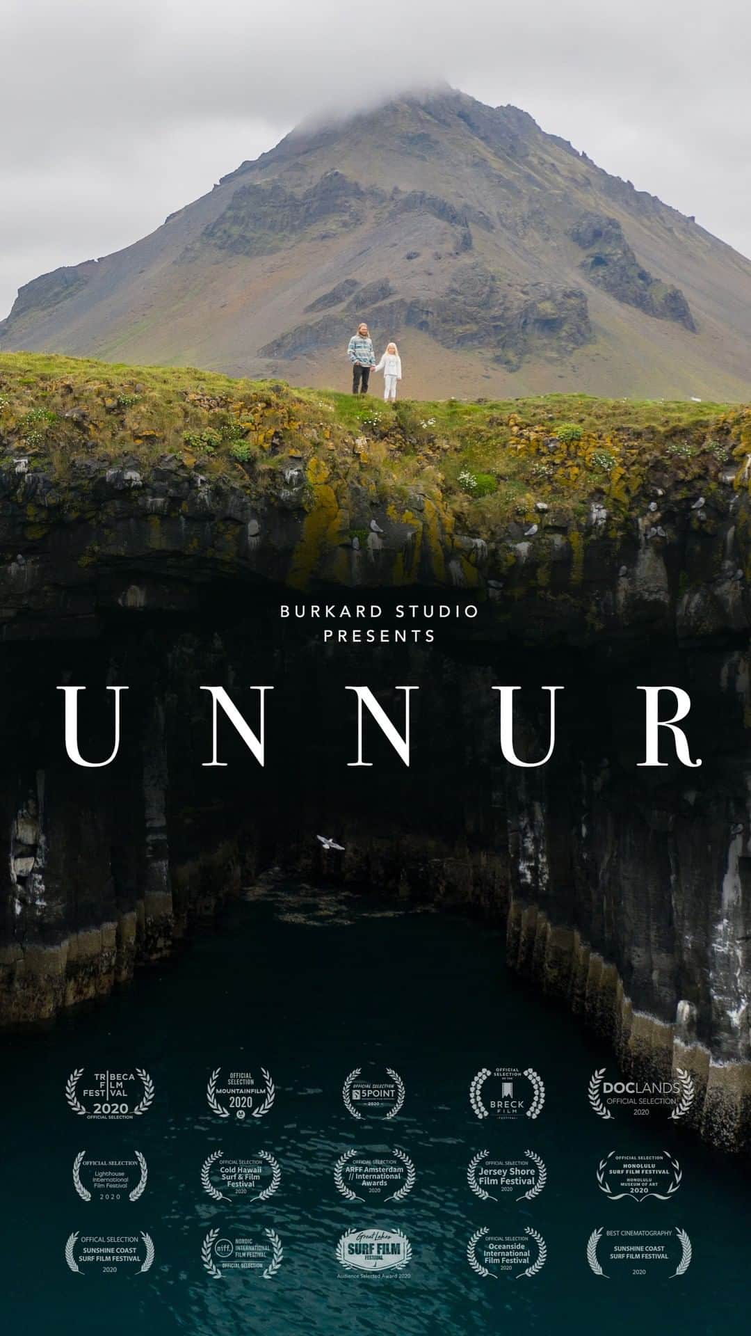 クリス・バーカードのインスタグラム：「Full film available now. So excited to finally share my latest film - ‘ Unnur’ - After a festival run and livestream release event, Unnur is now online and open to all. Beyond grateful to share this incredibly personal and important story with everyone. By far the film I am most proud of yet.  @ellithor is an Icelandic photographer, surfer, and former kayaker. A decade ago Elli nearly drowned under a waterfall while kayaking a challenging Icelandic river. The near death experience became a catalyst for personal growth and his professional career. After walking away from kayaking, a newfound passion for surfing and the birth of his daughter Unnur gave him a new perspective worth living for  Thanks to support from @billabong and @sonyalpha  Directed by: @chrisburkard Assistant Director: @benweiland Written by: @63mph Director of Photography: @jefftaylr Executive Producers: @mparns, @eslate Produced by: @MikeySandifer, @ChrisBurkard  Story by: @BenWeiland, @ChrisBurkard, @63mph Cinematography: @BenWeiland, @jefftaylr, @ChrisBurkard, @Egillhalldorsson, @timbuz Drone Operators: @ChrisBurkard, @BenWeiland Water Cinematography: @BenWeiland, @ChrisBurkard Editors: @davec9k, @ryanespi, @jefftaylr, @BenWeiland Music Licensing: @ryanespi, @MikeySandifer DIT: @MattrFoley Still Photography: @MattrFoley, @ChrisBurkard Set PA: @MattrFoley Sound Design: Jan Bezouska Colorist: @davec9k Graphic Artists: @BenWeiland, @KyleKerr, Riley Brown Surfers: @HeidarLogi」