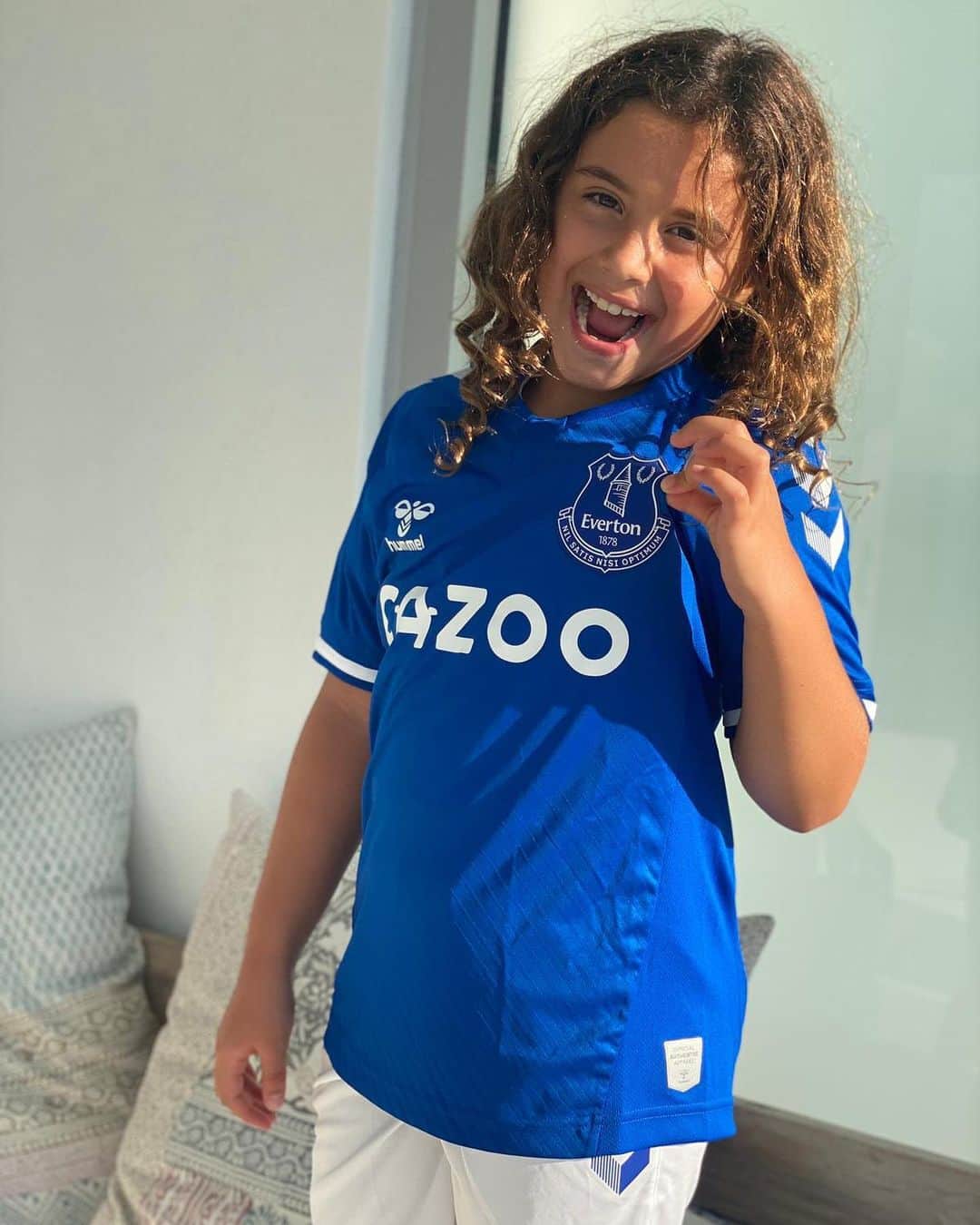のインスタグラム：「@everton 💙💙 #toffees」