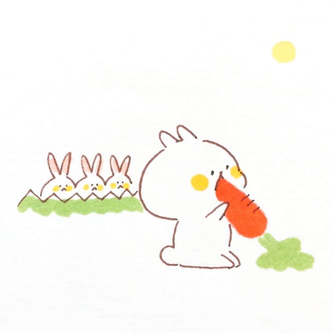 カモさんのインスタグラム写真 - (カモInstagram)「続・月行きロケット編 #月#ウサギ#moon#rabbit#ウサギタケ#usagitake」9月30日 10時05分 - illustratorkamo