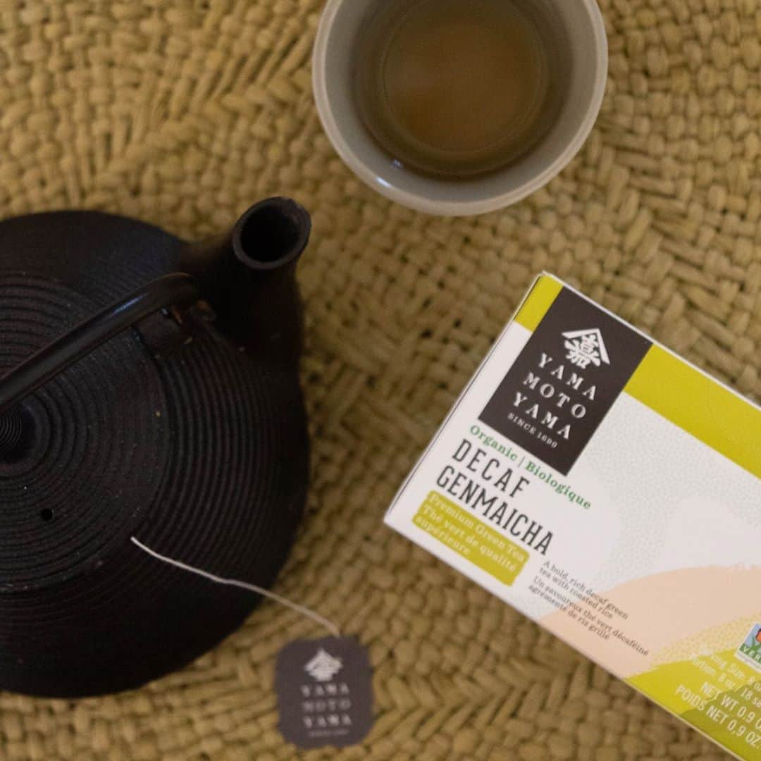 YAMAMOTOYAMA Foundedのインスタグラム：「Sensitive to caffeine but still want that hot cup of tea? Tap the link in bio to try our Premium Organic Decaf Genmaicha! #Yamamotoyama」