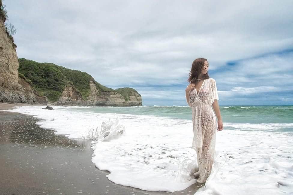 西島ミライのインスタグラム：「#tokyo #model #beach」