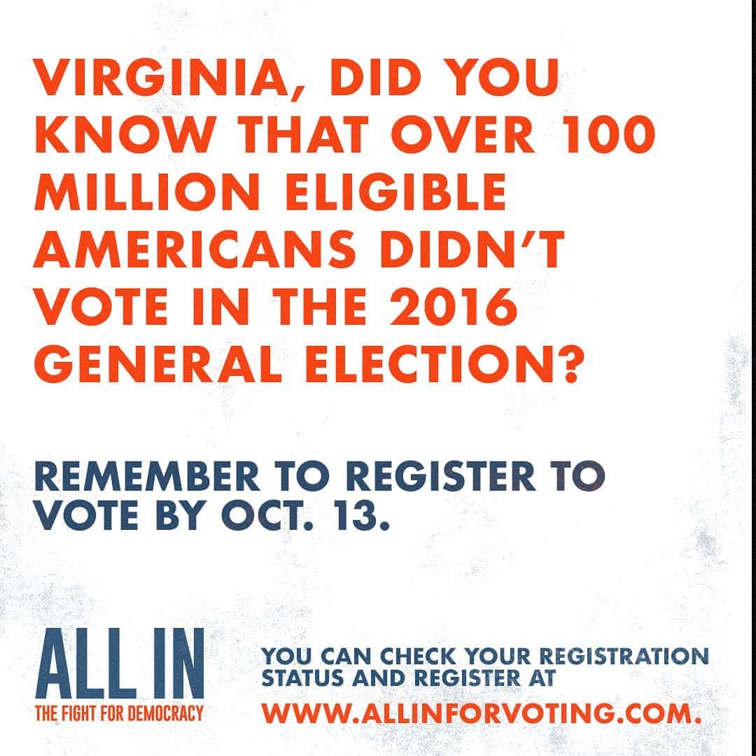 グラント・ガスティンのインスタグラム：「Don’t be a victim of voter roll purge! In some states you can be kicked off the rolls simply for being a less frequent voter. Triple check to make sure you’re still registered at www.allinforvoting.com #AllInForVoting Link in bio」