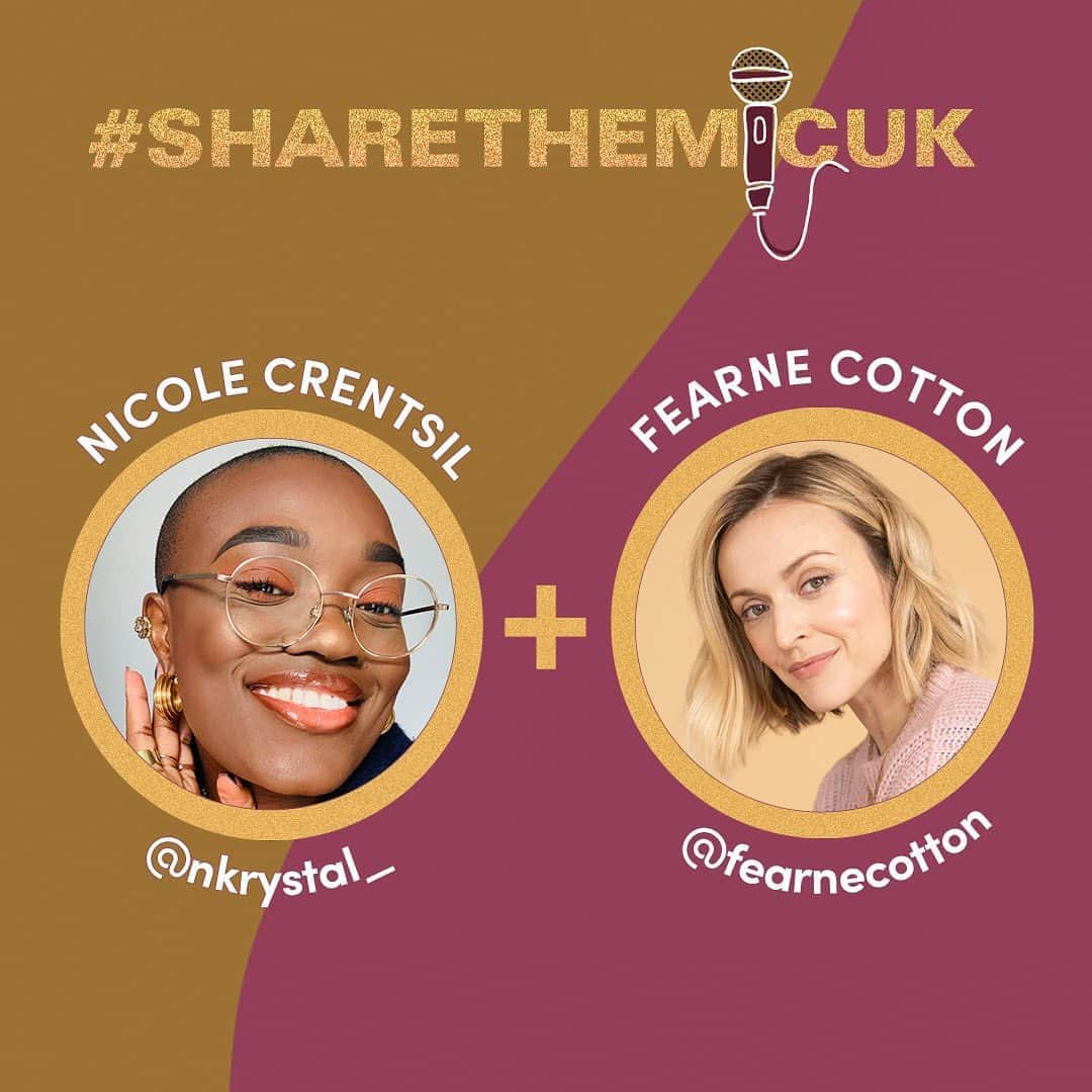 ファーン・コットンさんのインスタグラム写真 - (ファーン・コットンInstagram)「Handing over my Insta account to @nkrystal_ on the 1st October to #ShareTheMicUK, helping to magnify Black women’s voices for #BlackHistoryMonth UK. LISTEN UP! #ShareTheMicNow  Artwork by @Amelia_creative」9月30日 22時59分 - fearnecotton