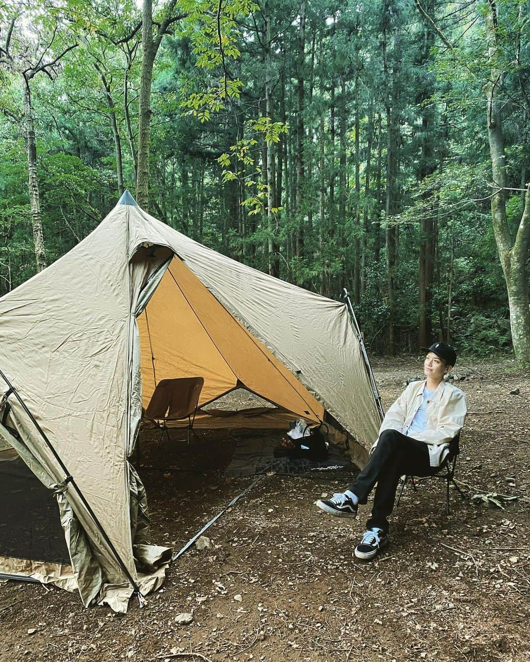 小野健斗のインスタグラム：「デイキャンプ🏕 これはハマるね🤤」