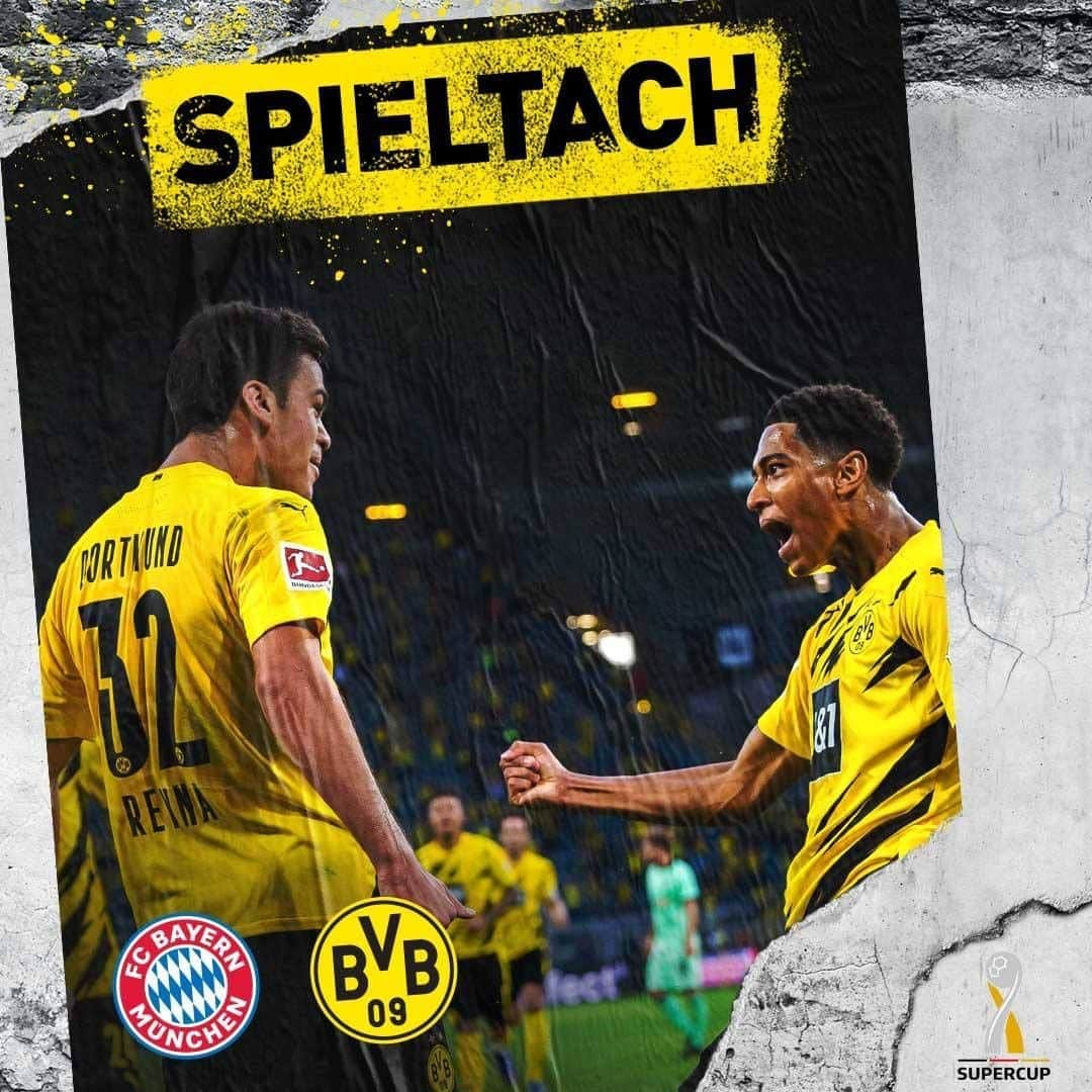 ボルシア・ドルトムントさんのインスタグラム写真 - (ボルシア・ドルトムントInstagram)「💪 SPIELTACH im Supercup!   🆚 @fcbayern  🏟️ Allianz Arena 🕣 20.30 Uhr 📺 @dazn_de  📲 #fcbbvb」9月30日 16時09分 - bvb09