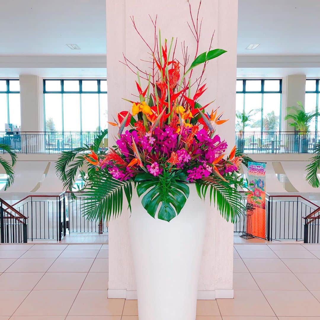 サザンビーチホテル＆リゾート沖縄さんのインスタグラム写真 - (サザンビーチホテル＆リゾート沖縄Instagram)「. 今週のお花💐 オレンジが入り、元気な仕上がりです！  バンダ、ストレリチア、ヘリコニア、モカラ。  10月からランチブッフェがお得になります！ モンブランもありますよ！  ぜひお誘いのうえ、ご来館ください🤗 お花も見てくださいね💐 . This week's flowers. It's a cheery finish with an orange hue!  Starting in October, you'll get a great lunch buffet! And don't forget the dessert!  We look forward to seeing you. . . #サザンビーチホテル #糸満贅沢リゾート #沖縄 #沖縄旅行 #糸満  #沖縄好きな人と繋がりたい #花 #モンブラン #southernbeachhotel #okinawa #okinawatrip  #itoman #loves_okinawa #flowers #picoftheday  #서던비치호텔 #오키나와 #오키나와여행 #ランチ #ブッフェ #美味しい #オーシャンビュー #Lunch #Buffet #restaurant #Oceanview #런치 #부페 #맛집 #오션뷰」9月30日 17時40分 - southernbeachokinawa