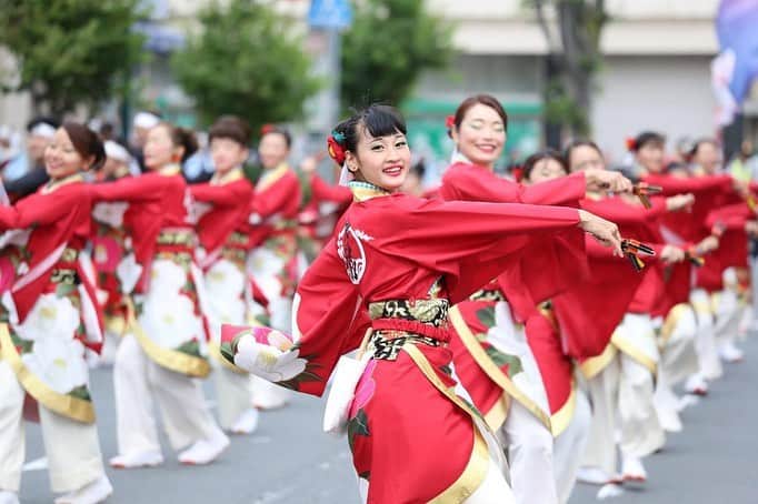 さいたまつりのインスタグラム：「【🏮埼玉の祭りハイライト🏮 〜「坂戸よさこい」〜】﻿ 関東有数のよさこいまつり「坂戸よさこい」には毎年約60チーム、約2,000人以上が参加し、坂戸の秋を彩っています✨﻿ 坂戸よさこいの最大の特徴である流し踊りは、最長約250メートルの演舞会場を、華やかな衣装の踊り子達が演舞することで人々を魅了します！﻿ 　﻿ ===﻿ 1枚目、2枚目の写真は、パレード会場の様子です。音響･照明を搭載した迫力ある「地方車（じかたしゃ）」に先導された踊り子が演舞する流し踊りが行われます。﻿ 　﻿ 3枚目、4枚目はステージ会場の様子。華やかな雰囲気のなか、各チームの活気に満ちた踊りが繰り広げられます。また、全国各地の特産品や地元商工農団体等による出店もあり、グルメを堪能しながら踊りを楽しむことができます😆﻿ ===﻿ 「聴く」「見る」「踊る」「食べる」を堪能できる「坂戸よさこい」に、来年は是非お越し下さい！﻿ 　﻿ ＊＊＊﻿ 2020年度の「坂戸よさこい」は、新型コロナウイルス感染拡大防止のため中止となりました。﻿ 公式サイト　https://www.saitamatsuri.jp/matsuri/sakado-yosakoi/﻿ さいたまつりページ　http://www.sakadoyosakoi.com/﻿ #坂戸よさこい #さいたまつり #埼玉 #saitama #saitamatsuri #japan #祭 #matsuri #festival」