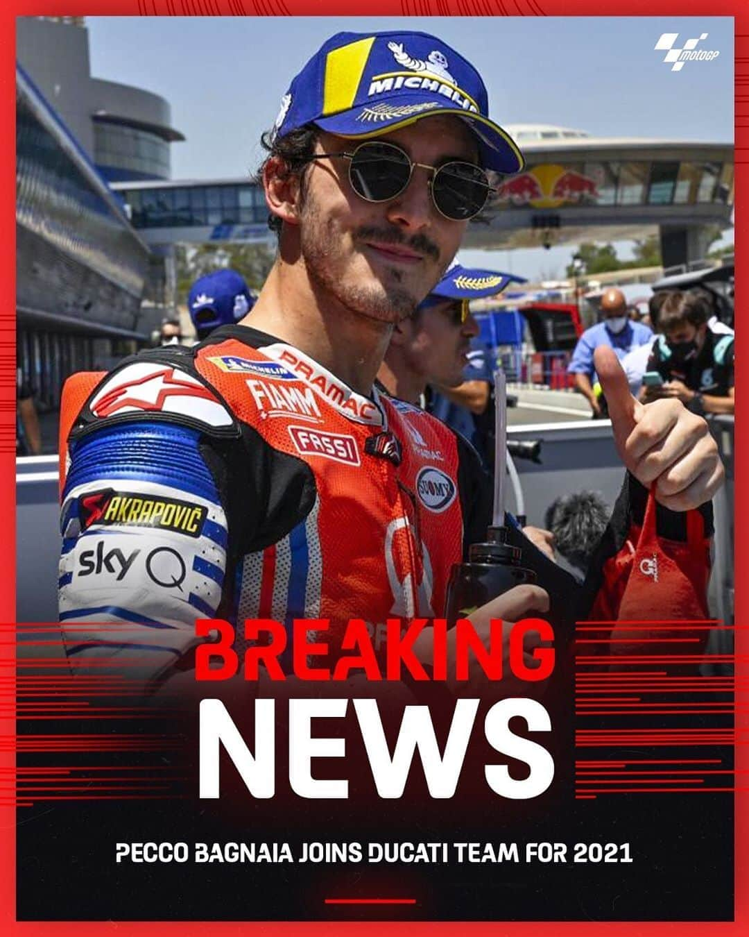 MotoGPさんのインスタグラム写真 - (MotoGPInstagram)「BREAKING: @pecco63 joins @ducaticorse for 2021! 🙌 #MotoGP #FB63 #Motorcycle #Racing #Motorsport」9月30日 18時17分 - motogp