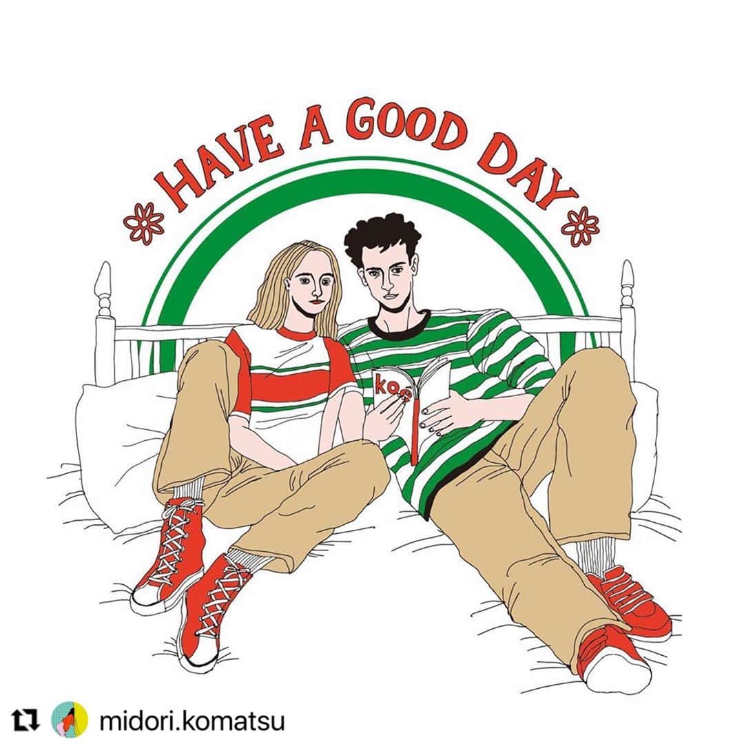 コエのインスタグラム：「#Repost @midori.komatsu ・・・ hotel koeさんからジェンダーレスをテーマとしたコラボアイテムが発売されます。 去年お仕事で東京に行った際にたまたま宿泊してたので、こうしてアイテムが発売されること とても不思議で感慨深いです、、💖 誰にでもラフに着ていただけるデザインなので是非！ ———————————————————————— koe大人気のジェンダーレスアイテムからコラボアイテム発売 注目のイラストレーターが手掛けるシリーズが登場！  ブランド「koe（コエ）」は、大人気のジェンダーレスアイテムからコラボレーションアイテムを発売いたします。今回コラボするのは、今注目のイラストレーター「NAKAKI PANTZ」、「face」、「hizgi」、「midori komatsu」の4名とコラボレーション。全国のkoe店舗および、自社ECサイト「STRIPE CLUB」で販売いたします。  本コラボは、イラストレーターそれぞれが、“ジェンダーレス”、“all fits=誰でも似合う”、koeのグローバル旗艦店である“hotel koe tokyo”のテーマの中から、特別に描き下ろしたイラストを使用。 　商品ラインナップは、パーカー、ロンTのアパレルアイテムに加えて、アーティストのイラストが映えるビックサイズのトートバッグも展開します。パーカーやロンTは、今っぽく着こなせる程よく大きめなシルエット、トートバッグは大容量で、デイリーユースはもちろん、ちょっとした旅行などにもぴったり。日常での使いやすさも重視し、内側に大きなポケットもついています。 　かっこよくも、かわいくも、年齢・性別・体型を問わずにどなたでも着こなしていただける、ブランドらしさのつまったアイテムです。」