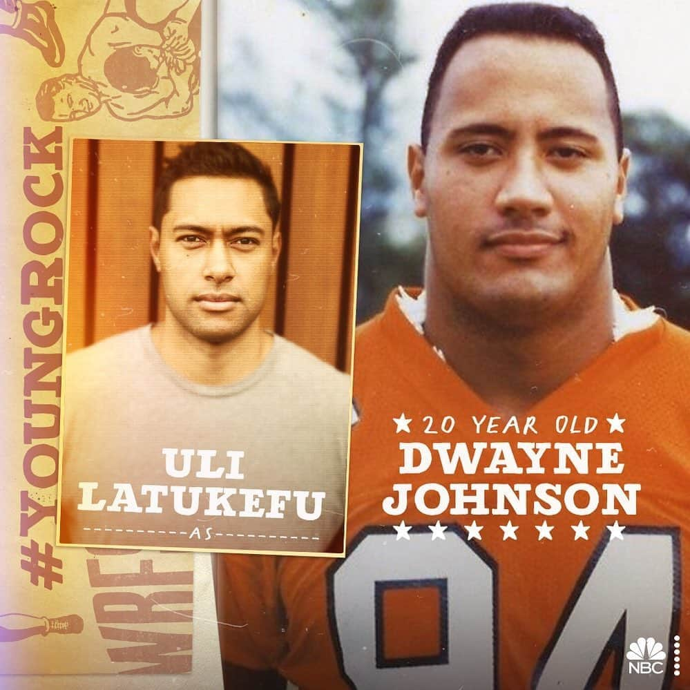 ドウェイン・ジョンソンさんのインスタグラム写真 - (ドウェイン・ジョンソンInstagram)「#YOUNGROCK Coming in hot and lowering the University of MIAMI BOOM 🏈💥 is @ulilatukefu!   Playing at THE U - these years were some of my most defining.  The highs are incredible, but the lows were critical.   275lbs of upper body violence, attitude and clearly eating too much pizza.   #NationalChampions #TheU #YOUNGROCK @sevenbucksprod  @NBC」9月30日 21時30分 - therock