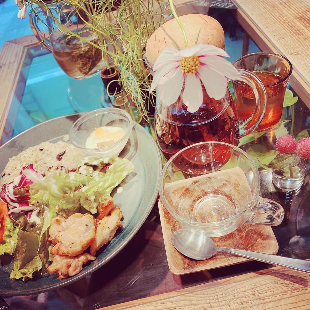 のインスタグラム：「秋桜とおいしいご飯と千日草🌸」