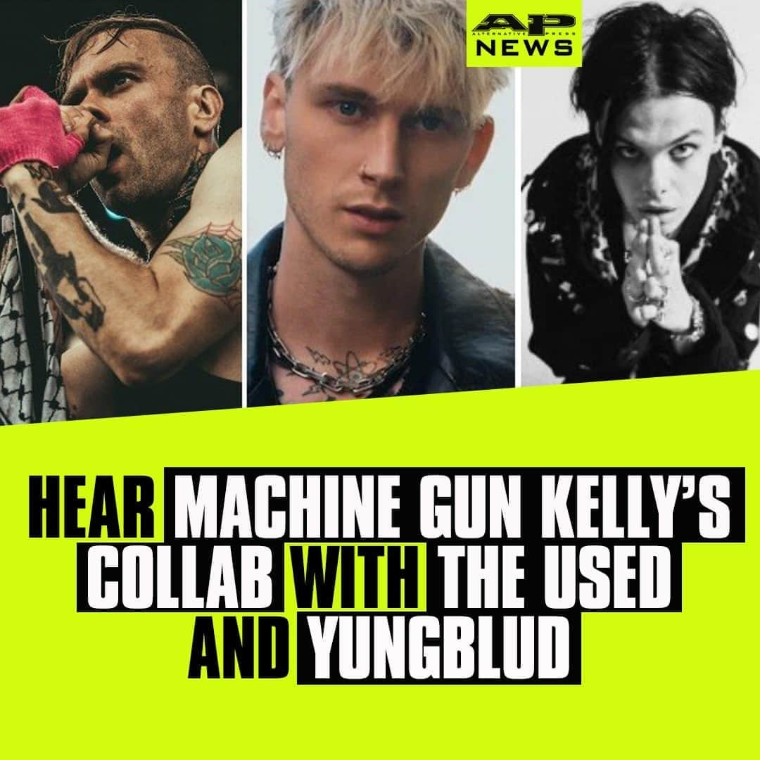 Alternative Pressさんのインスタグラム写真 - (Alternative PressInstagram)「LISTEN: Did you catch the @falloutboy sample in @machinegunkelly’s collab with @TheUsed' Bert McCracken and @yungblud?⁠ LINK IN BIO⁠ .⁠ .⁠ .⁠ #machinegunkelly #mgk #machinegunkellyticketstomydownfall #ticketstomydownfall #yungblud #bertmccracken #theused #bodybag #altpress #alterativepress」9月30日 22時31分 - altpress