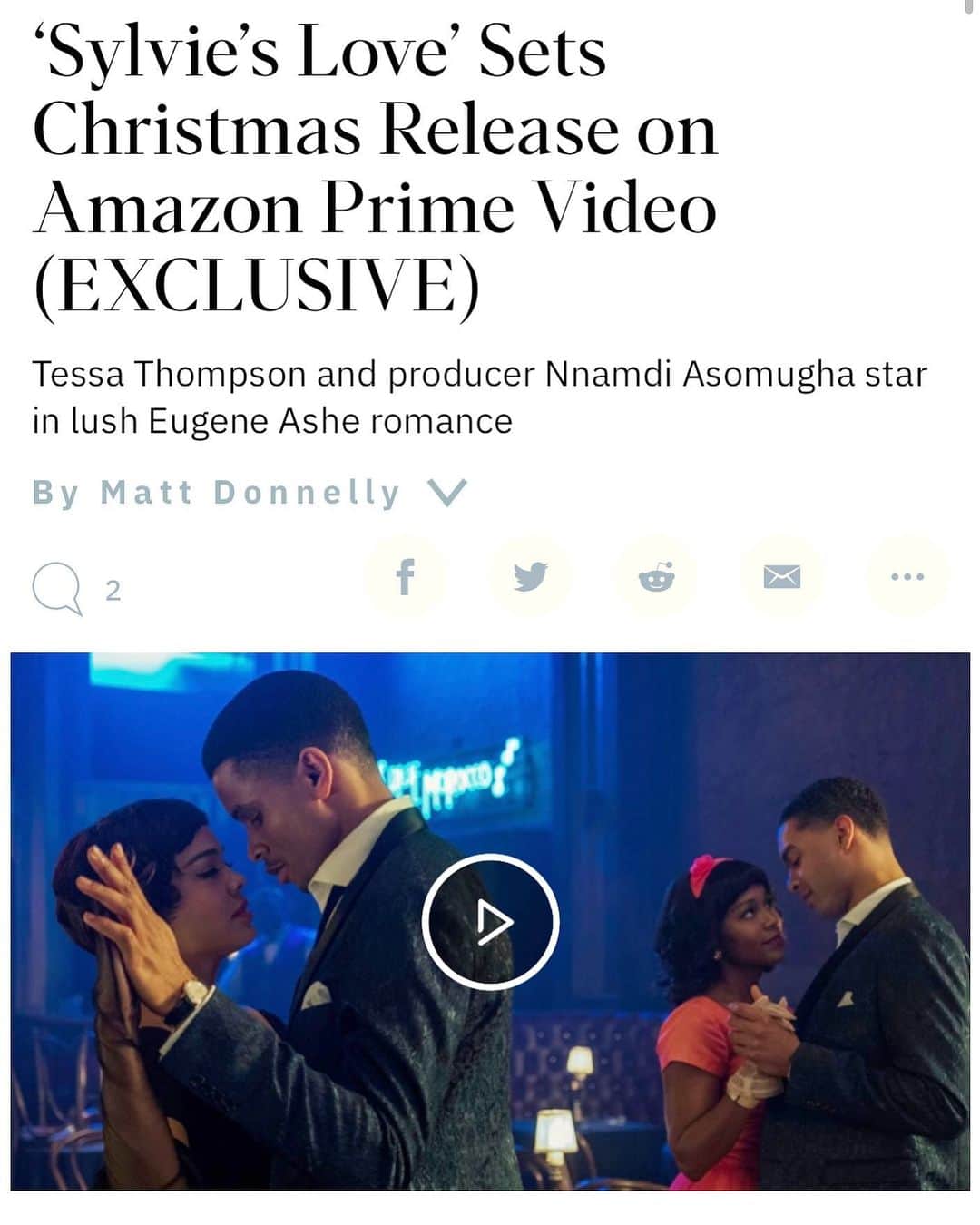 アジャ・ナオミ・キングのインスタグラム：「Sylvie’s Love Dec 25th 😍」
