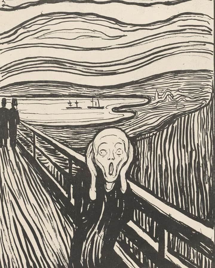 ニューヨーク近代美術館さんのインスタグラム写真 - (ニューヨーク近代美術館Instagram)「About last night... #Debates2020 --- [#EdvardMunch. "The Scream" (detail). 1895. Lithograph. © 2020 The Munch Museum / The Munch-Ellingsen Group / Artists Rights Society (ARS), New York]」10月1日 8時12分 - themuseumofmodernart