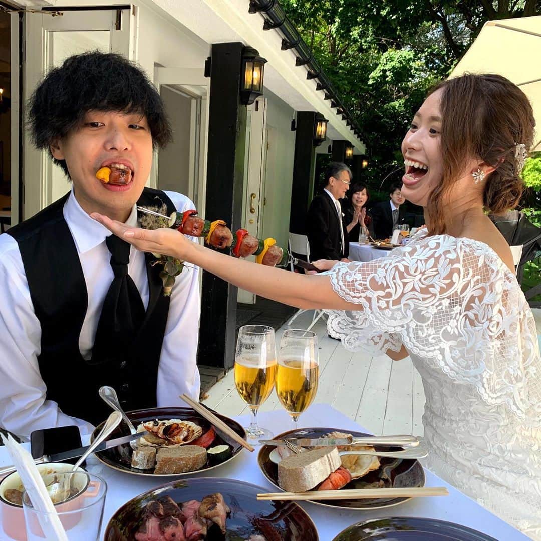 片桐優妃さんのインスタグラム写真 - (片桐優妃Instagram)「#ガーデンウェディング がしたくて選んだこの会場💒 . 天気もよくて緑も綺麗でイメージしてた通りの最高のパーティーができました💕🍃 . #邸宅ウェディング #ガーデンパーティー #家族婚 #ブランシュメゾン #グランマニエ #プリマヴェーラ #札幌 #2020秋婚 #ytywedding」10月1日 8時23分 - yuki710