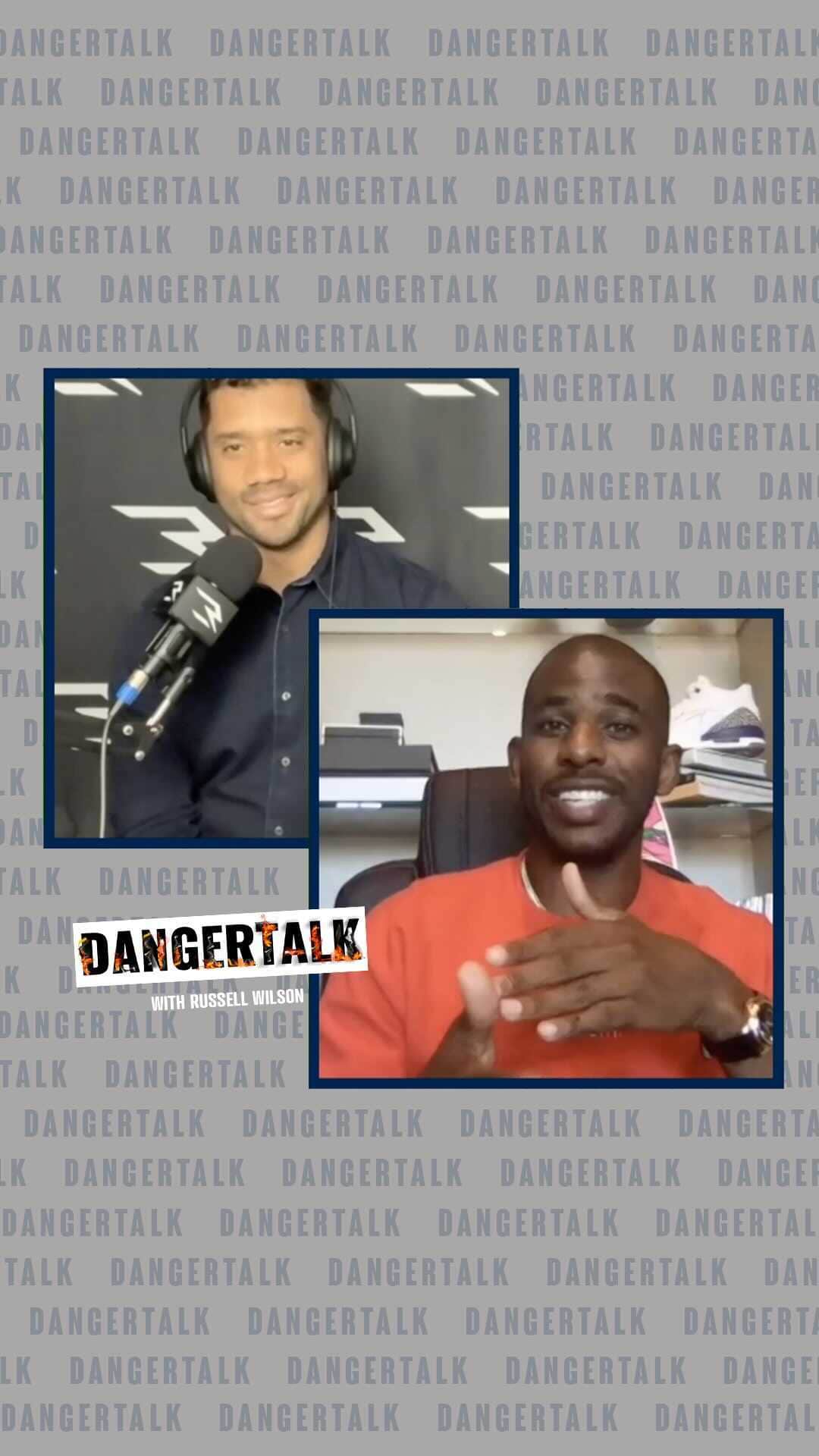 ラッセル・ウィルソンのインスタグラム：「The @nba finals start soon! @cp3 and I discuss @lakers vs @miamiheat on @dangertalk #NBAFinals」