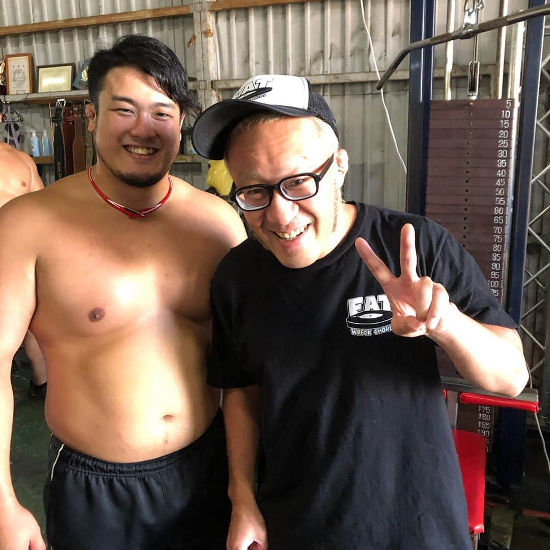 兵頭彰のインスタグラム：「最高にかっこいい男 大橋さんありがとうございました❗️  #bjw #大日本プロレス」