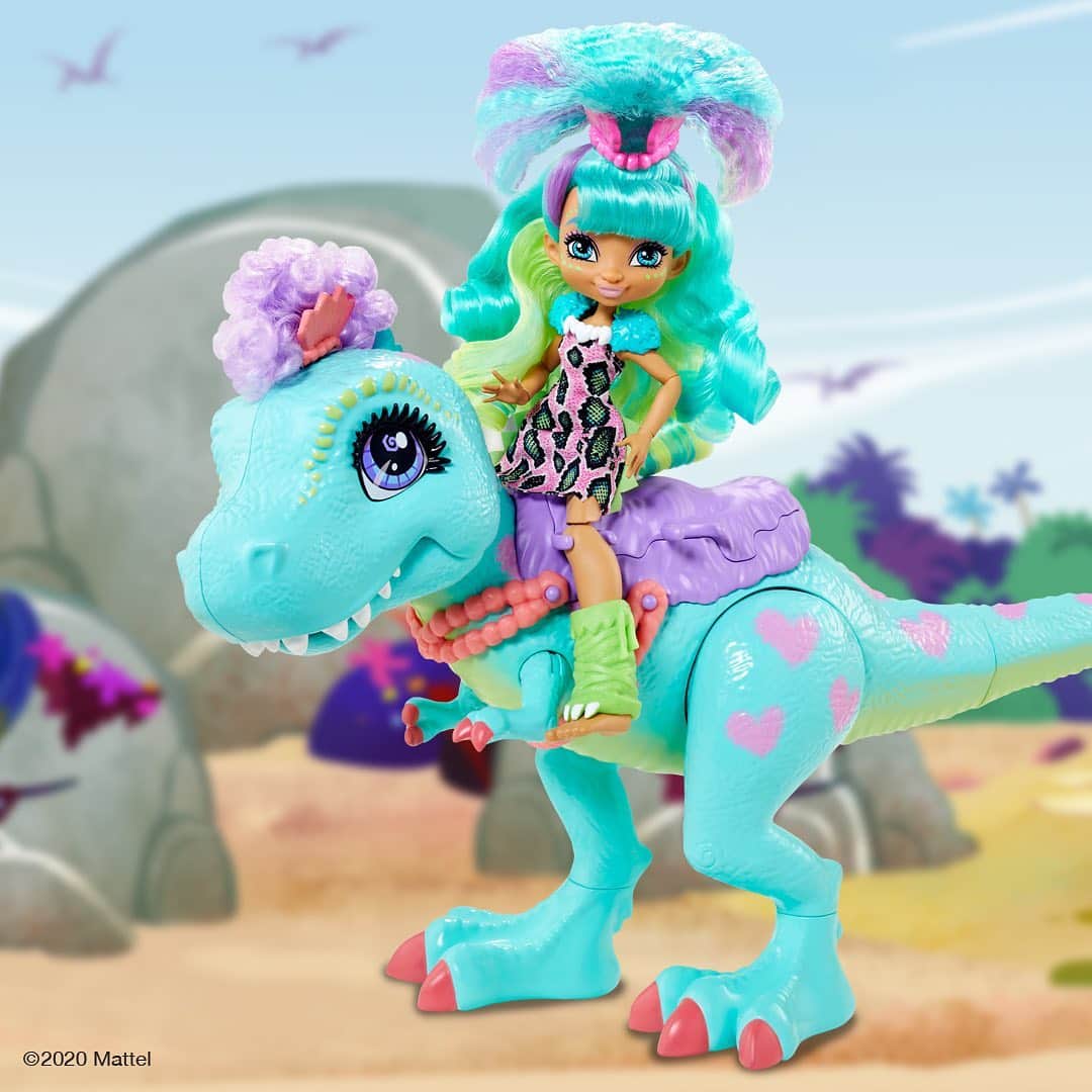 Mattelさんのインスタグラム写真 - (MattelInstagram)「Dinos are this girl’s best friend 💜👧🦖 #CaveClub」10月1日 1時00分 - mattel