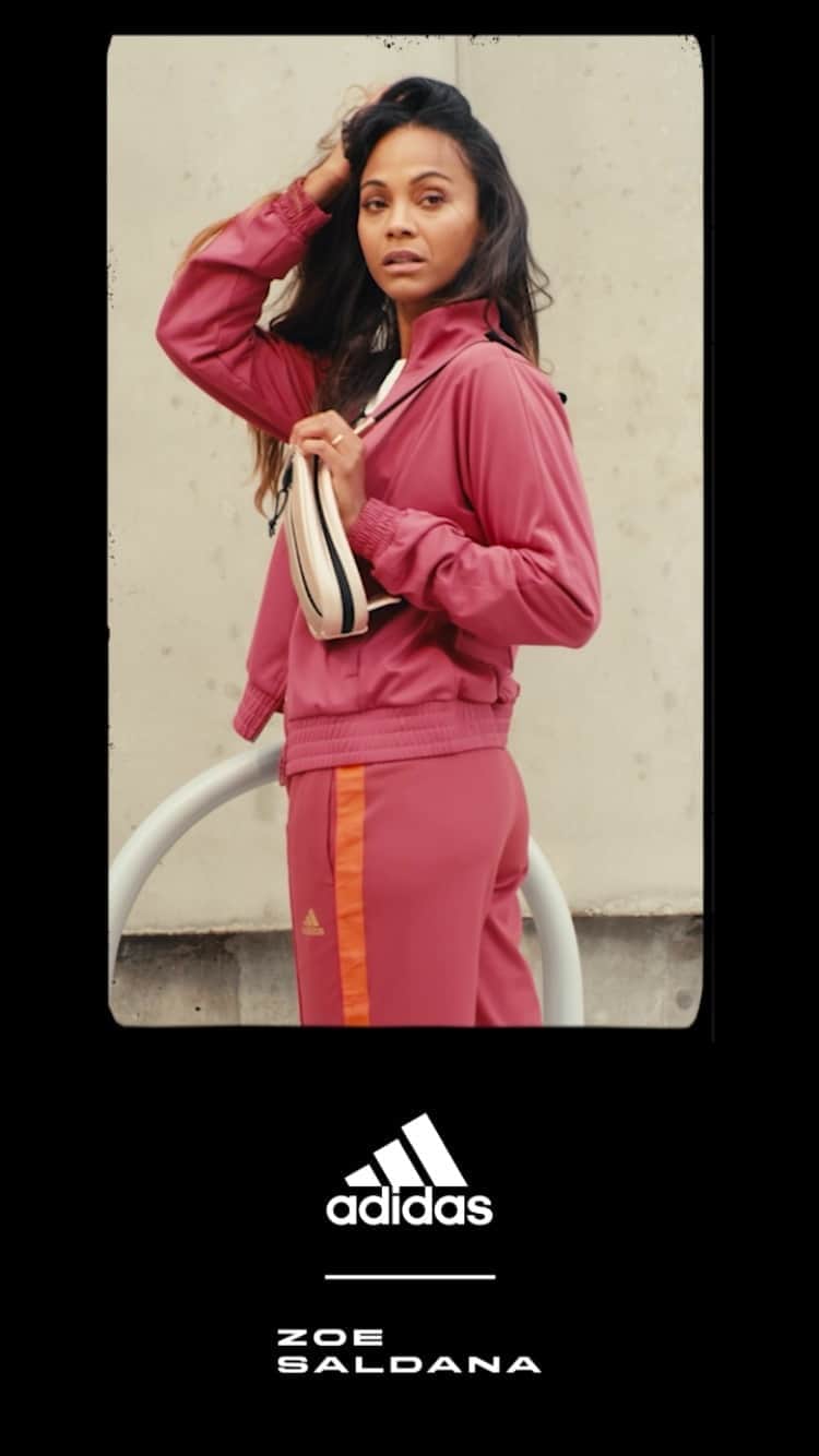 ロック&リパブリックのインスタグラム：「New! Find the @adidas x @zoesaldana collection in select #Kohls stores and online. #zoesaldanacollection」