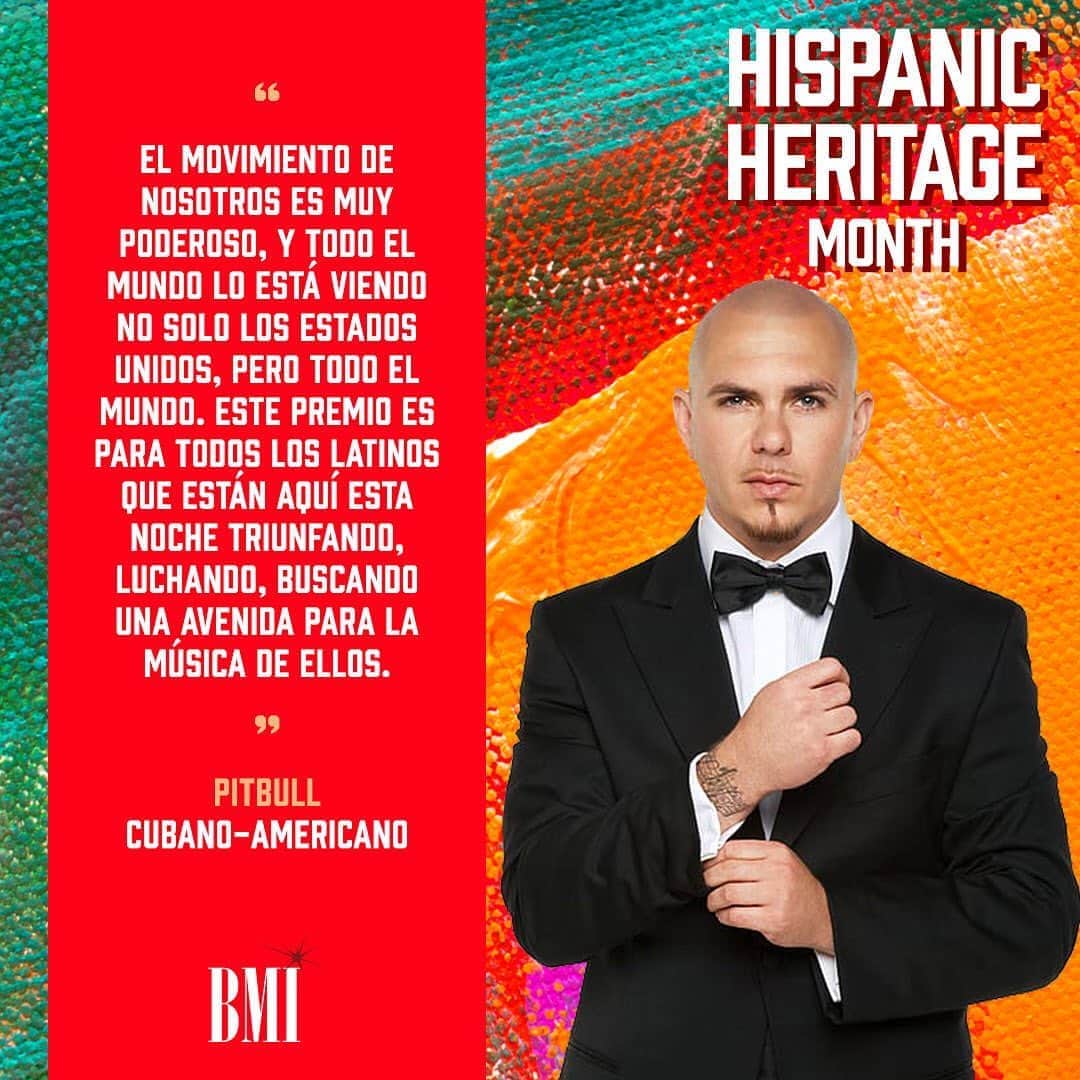 Broadcast Music, Inc.さんのインスタグラム写真 - (Broadcast Music, Inc.Instagram)「#HispanicHeritageMonth @pitbull」10月1日 5時14分 - bmi