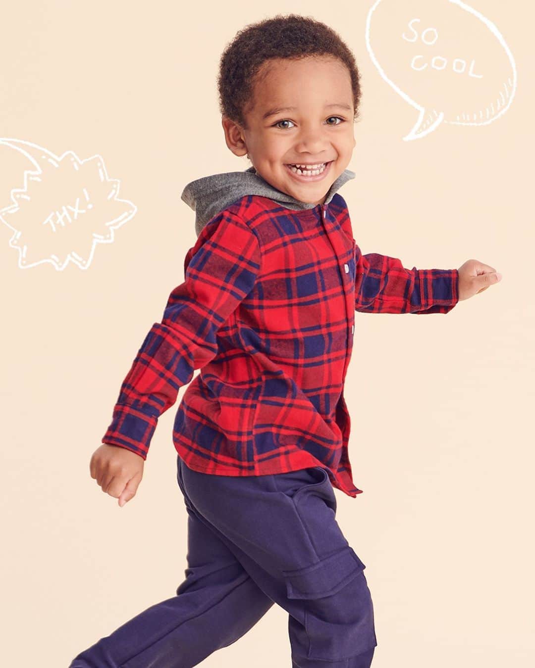 Saks Fifth Avenueのインスタグラム：「Here's a style secret: Creative details like a built-in hoodie from @andyandevankids make a fall outfit feel fresh and comfy.」