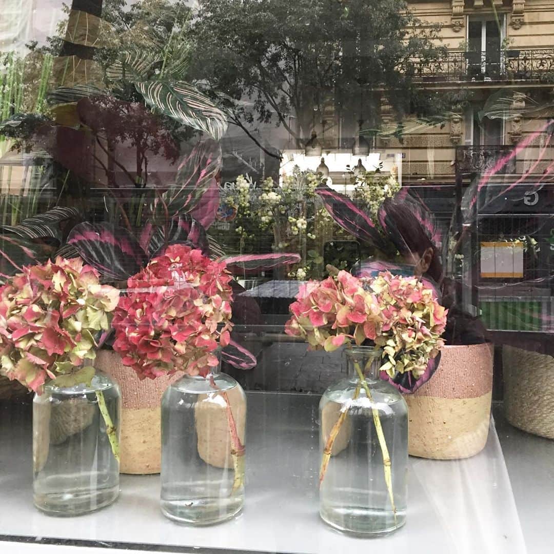 大森美希さんのインスタグラム写真 - (大森美希Instagram)「街の花屋さん   un fleuriste de Paris  何気ない日常の風景が好き  #fleuriste #fleurs #paris #florist #flowers #hortensia #hydrangea #flowershop #parislife #flowerart  #パリ #パリ散歩 #花屋さん #パリの花屋 #フローリスト #花 #パリところどころ #パリ生活 #あじさい #紫陽花 #花好き #フラワーアート」10月1日 5時26分 - mikiomori_