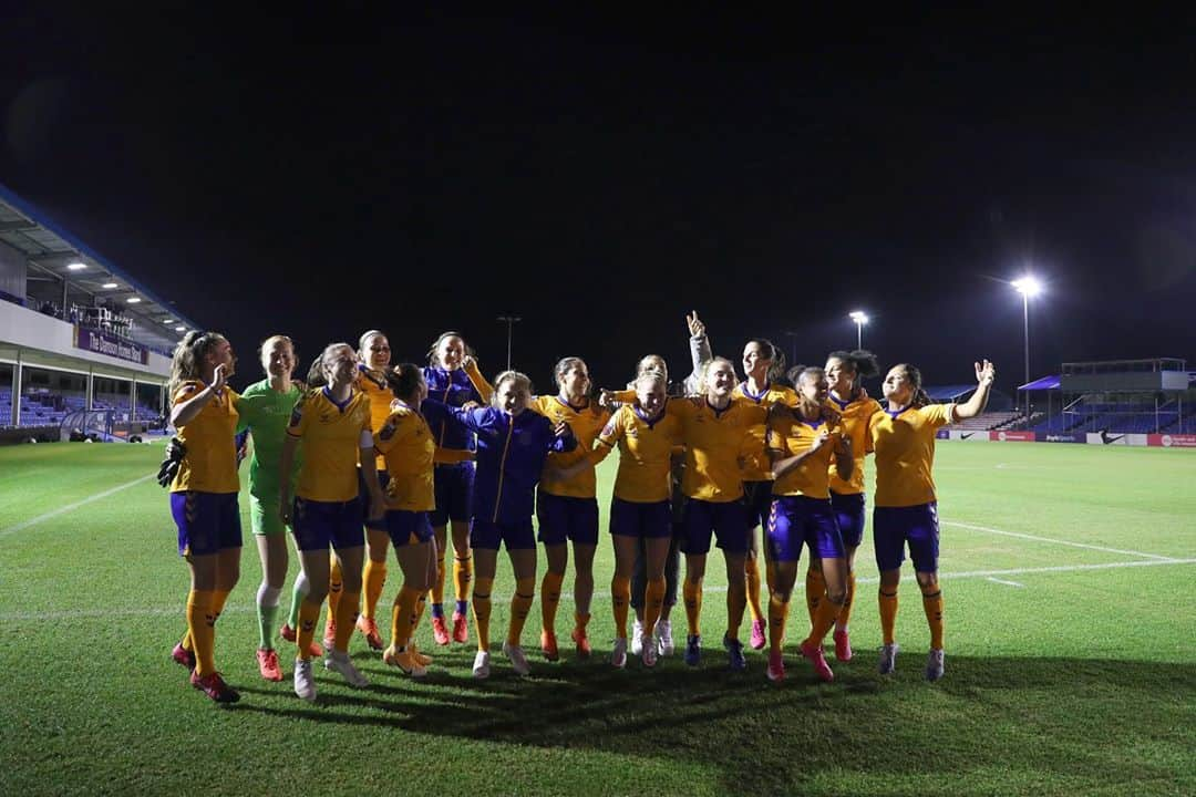 エヴァートンFCさんのインスタグラム写真 - (エヴァートンFCInstagram)「Congratulations to @evertonwomen on reaching the #WomensFACup final! 👏 #SpiritOfTheBlues 🔵」10月1日 6時20分 - everton