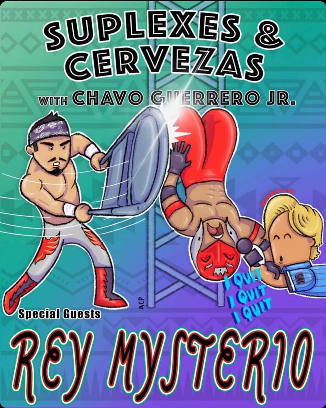 レイ・ミステリオ・ジュニアのインスタグラム：「You have to check it out!!  Had a great chop session with my homie @chavoguerrerojr on his new podcast #Suplexes&Cervezas   Reminisced on some great Eddie stories,my first @wwe match against Chavo himself & much more!  #🙏🏼Vito  #💙YouPuto」