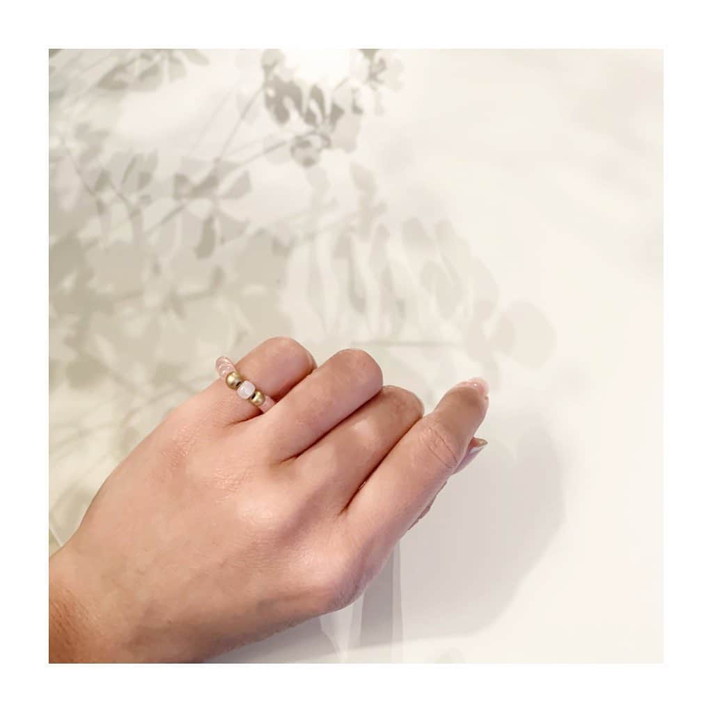 中林美和さんのインスタグラム写真 - (中林美和Instagram)「お揃いのビーズの指輪 ありがとう💕💕💕」10月1日 17時59分 - miwanakabayashi