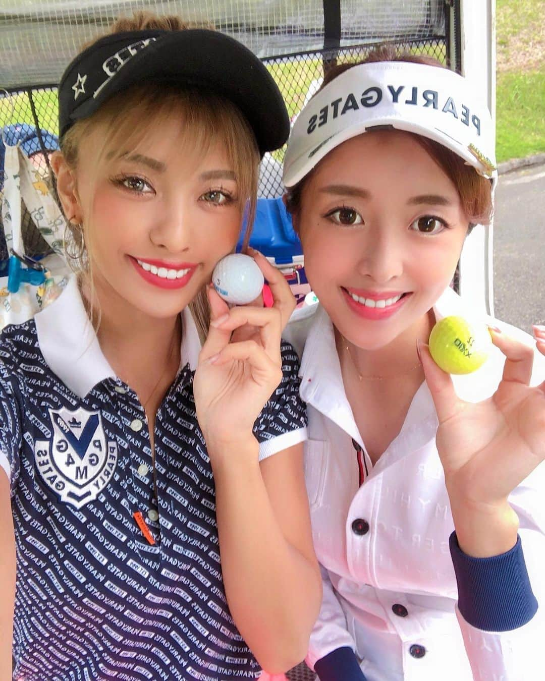 NAHOさんのインスタグラム写真 - (NAHOInstagram)「#ゴルフ女子 🏌️‍♀️🍒 . . この日お天気も良くて気持ちよかったなあ⛳️💋 こないだはハーフだったけど初のフルコース🎶 スコア102だったから次は絶対100きるんだっ💪🏽💕 早くまたゴルフしたいなあ⛳️♡♡ . . スポーツって何しても気持ち良くて楽しくて❤️ やっぱり身体動かすの大好きなんだなあーっ😝❣️ . . . #NAHO #cjd_naho #cyberjapan #golf #golfgirl #golflife #golfwear #japanesegirl #makeup #smile #golfcourse #happytime #サイバージャパン #サイバージャパンダンサーズ #なち #なちぽん #ゴルフ #ゴルフウェア #スポーツ女子 #ゴルフ大好き #pearlygates #スポーツマン」10月1日 18時00分 - naho25__kai_noa