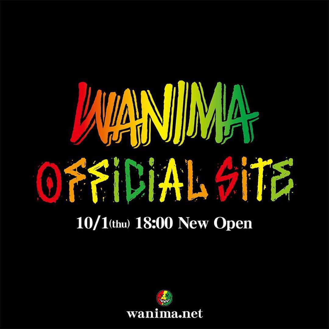 WANIMAのインスタグラム：「本日10月1日18:00から﻿ ﻿ HPが新しくなりました。﻿ ﻿ http://wanima.net/﻿ ﻿ URLはそのままですので引き続き﻿ ご利用よろしくお願い致します。﻿ ﻿ #WANIMA」