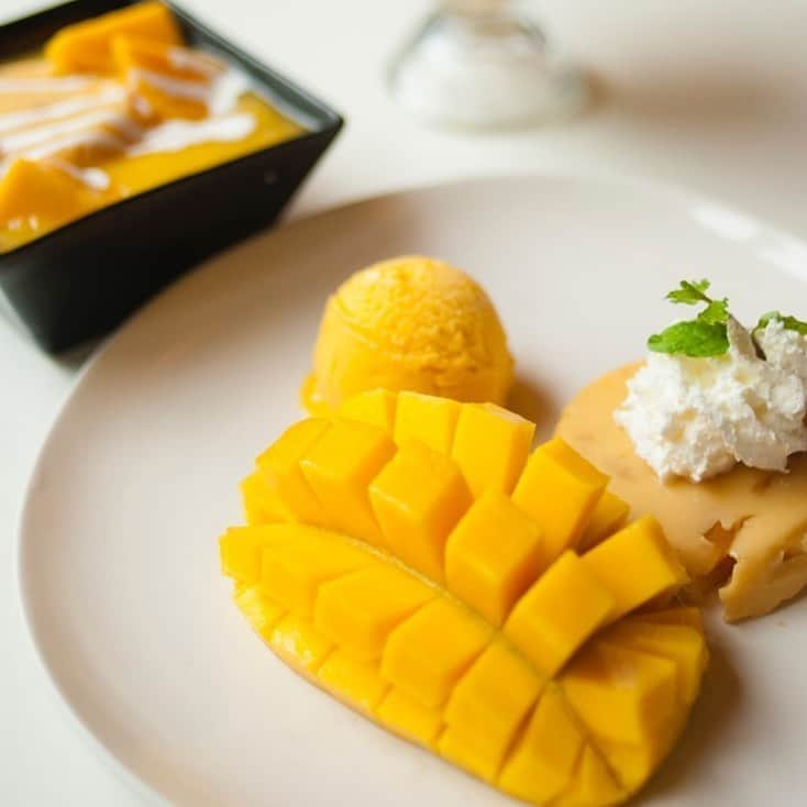 HereNowさんのインスタグラム写真 - (HereNowInstagram)「Refreshing treats made with the highest quality mangoes  📍：MangoTango（Bangkok）  "Everything on the menu here is made with the highest quality mangoes that are fresh and delicious year round. Thailand’s hot season, March and April, is when mangoes are in season so I’m sure you’ll love it if you go here during that time. I highly recommend the mango with sticky rice and mango ice cream topped with mango pudding. You’ll feel refreshed!" Jiradt Pornpanitphan, CEO and creative director (@ppoojiradt )  #herenow #herenowbangkok #wonderfulplaces#beautifuldestinations#travelholic #travelawesome #traveladdict#igtravel #instapassport #foodblogger #prettydesserts #fallfood #dessertgoals #dessertfirst #cutefood #Bangkok #explorethailand #バンコク #バンコク観光 #バンコク旅行 #방콕 #방콕여행 #태국 #曼谷」10月1日 18時22分 - herenowcity