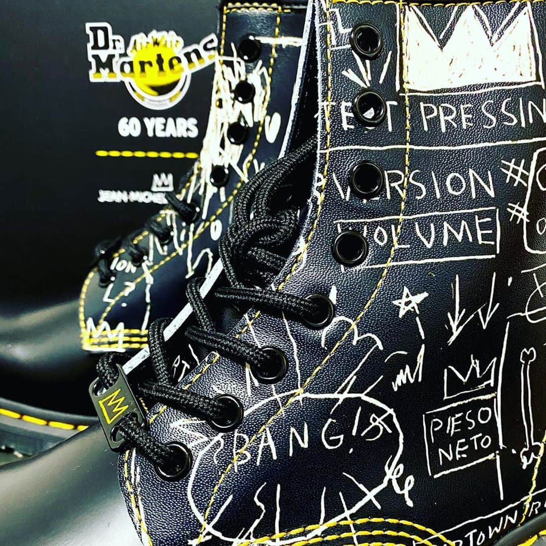 のインスタグラム：「マーチン x バスキア　コラボシューズGET！  #drmartens #jeanmichelbasquiat #ドクターマーチン #バスキア #art」