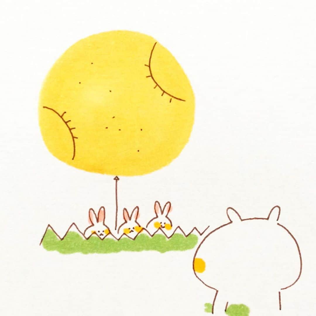 カモさんのインスタグラム写真 - (カモInstagram)「続・月行きロケット編〜完結〜 #十五夜#中秋の名月#moon#ラビットズ#rabbit#ウサギタケ#usagitake」10月1日 10時06分 - illustratorkamo