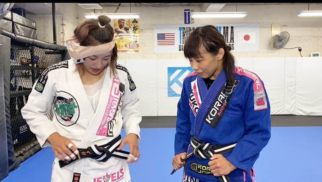 杉山しずかのインスタグラム：「with @ayaka_zombie  #bjj #judo #tomoenage  #youtube」