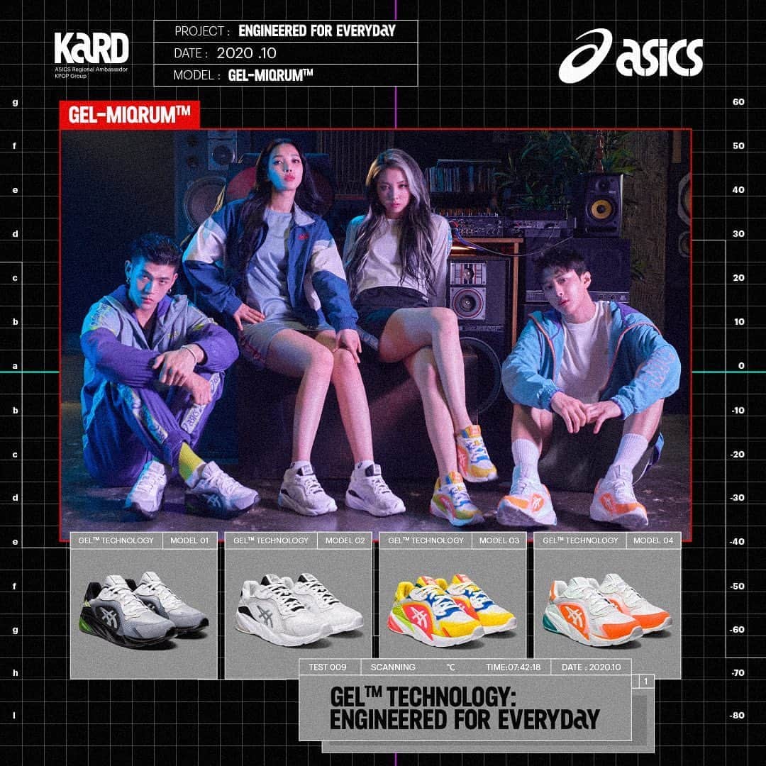 K.A.R.Dさんのインスタグラム写真 - (K.A.R.DInstagram)「[#KARD] We are so excited to announce the launch of ASICS GEL-MIQRUM in Southeast Asia that is Engineered For Everyday! Bold silhouette meets bright detailing these sneakers are made to amplify any look. . GEL-MIQRUM can now be found at selected ASICS stores and ASICS.COM in Singapore and Malaysia, and will be available in Thailand and Cambodia from 15 October 2020. It will arrive in Vietnam, Indonesia and Philippines starting next month. . @asics_sportstyle_sg @asics_sportstyle_th @asics_sportstyle_my @asics_sportstyle_vn @asics_sportstyle_id @asics_sportstyle_ph . #ASICSSPORTSTYLESG #ASICSSPORTSTYLETH #ASICSSPORTSTYLEMY #ASICSSPORTSTYLEVN #ASICSSPORTSTYLEID #ASICSSPORTSTYLEPH #GELMIQRUM」10月1日 13時40分 - official_kard