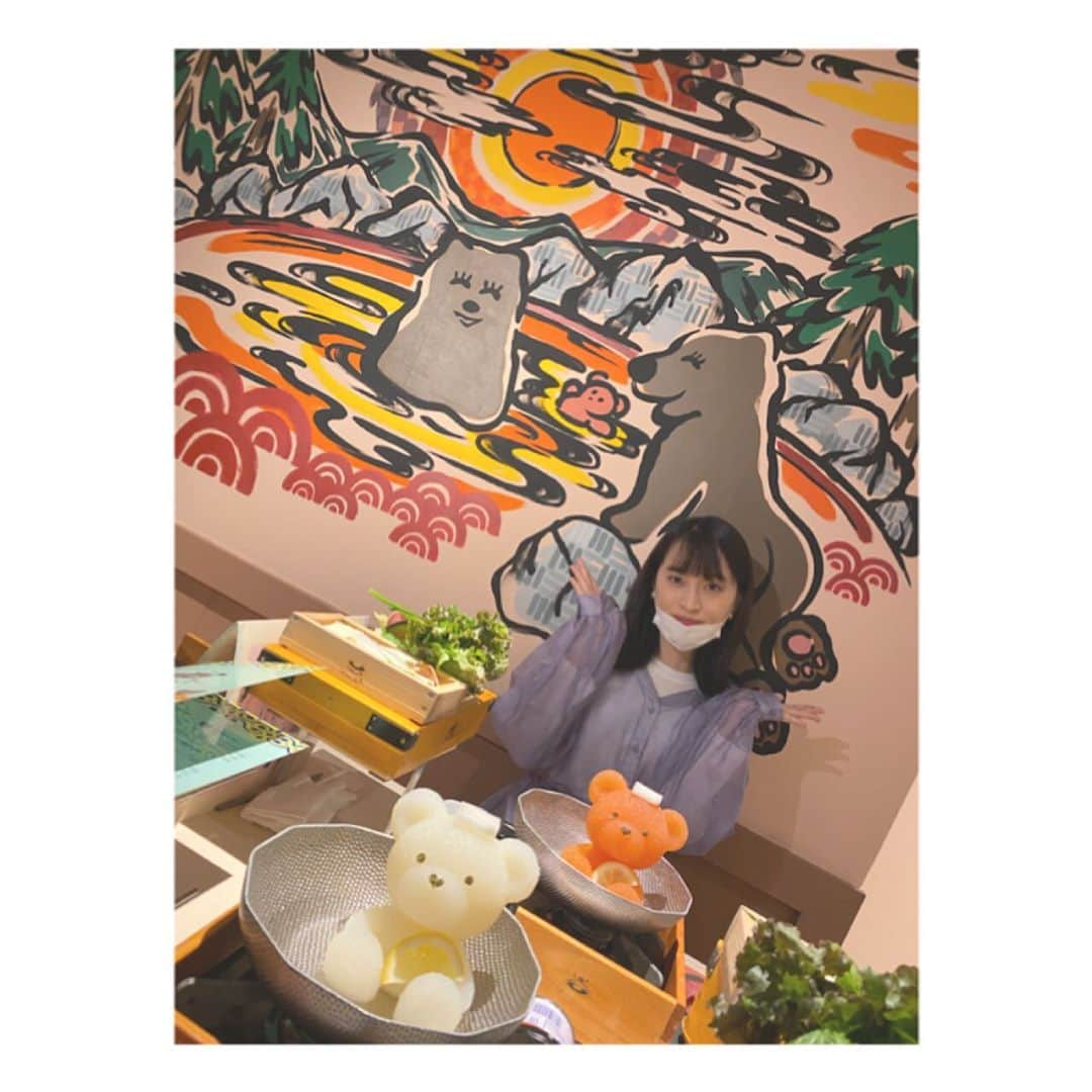 彩永あいりさんのインスタグラム写真 - (彩永あいりInstagram)「. 10月になっちゃった！もう秋ですね🍁 9月は親友の誕生日があったので 一緒に可愛いお店行ってきたよ🧸🍲 #くまちゃん温泉 #しゃぶしゃぶ #札幌グルメ #北海道 #札幌 #札幌モデル #スターダストプロモーション #彩永あいり #さやながあいり」10月1日 14時17分 - airi_sayanaga_official