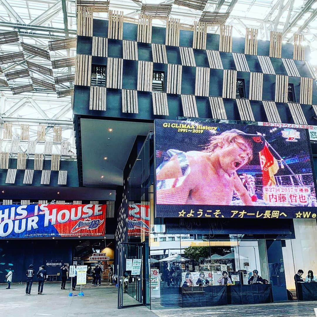 新日本プロレスさんのインスタグラム写真 - (新日本プロレスInstagram)「Today!! 🦁🏆🔥 #G1CLIMAX30 Day08 in #NAGAOKACity !! #njpw #njpwworld #新日本プロレス #プロレス #アオーレ長岡 #Prowrestling」10月1日 14時51分 - njpw1972